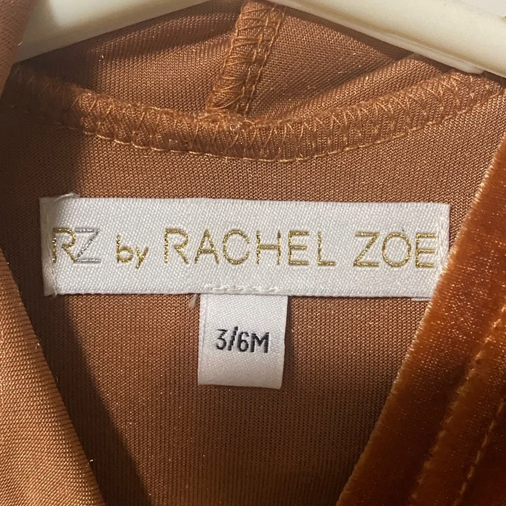 Rachel Zoe Crushed Velvet Onesie Sz 3/6 months